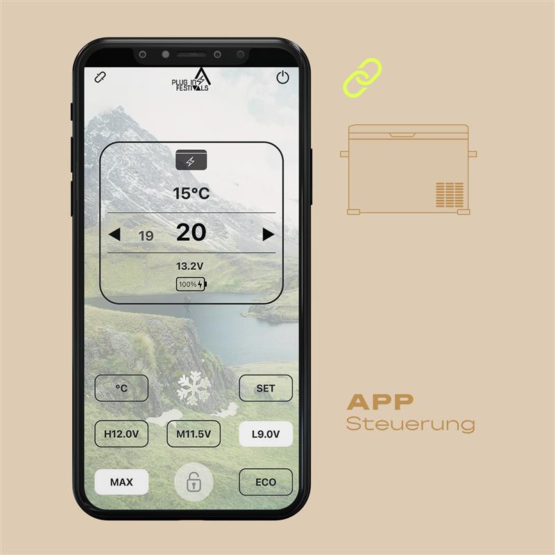 IceCube 50 Kompressor-Kühlbox, 12/24/230 V, 50L