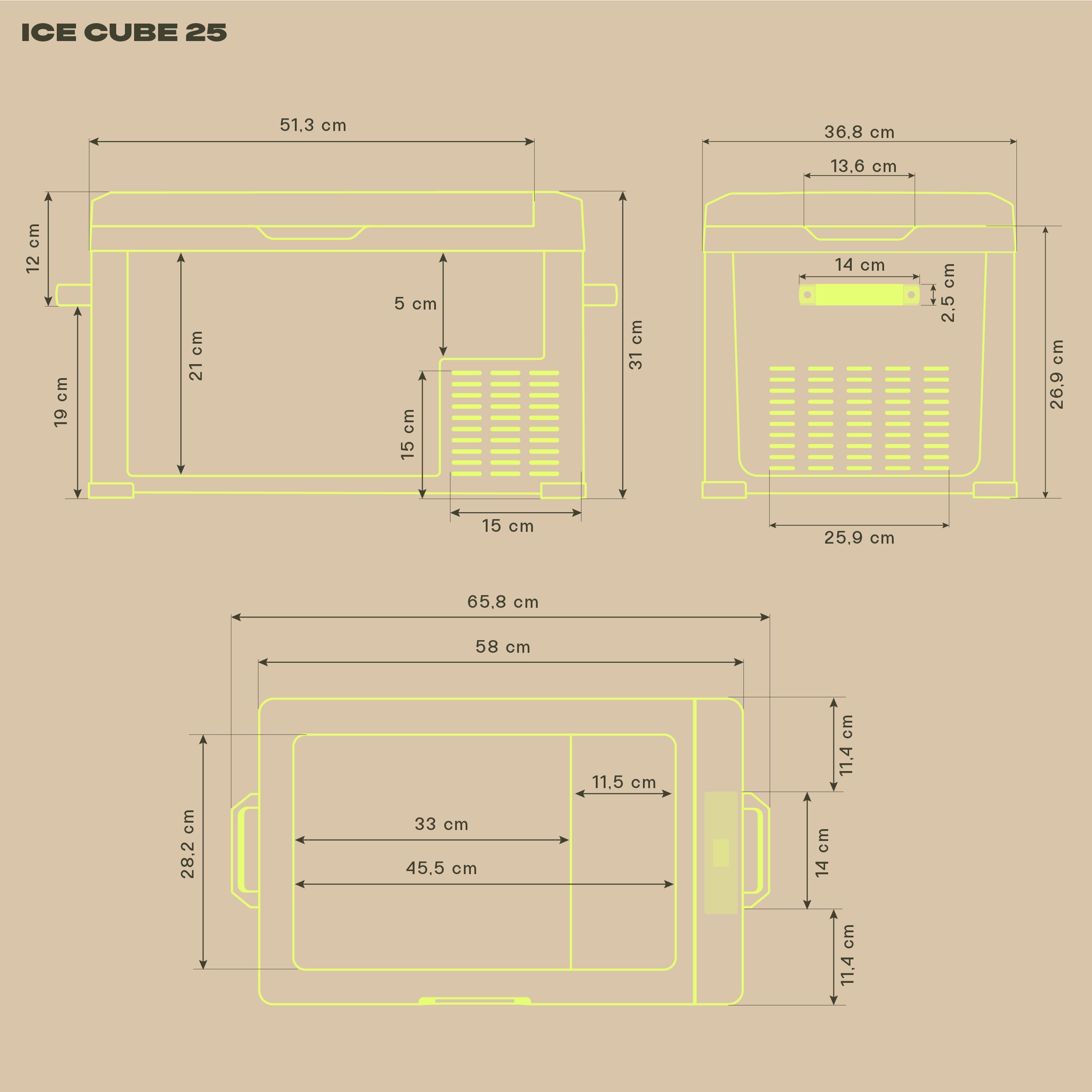 IceCube 25 Kompressor-Kühlbox, 12/24/230 V, 25L