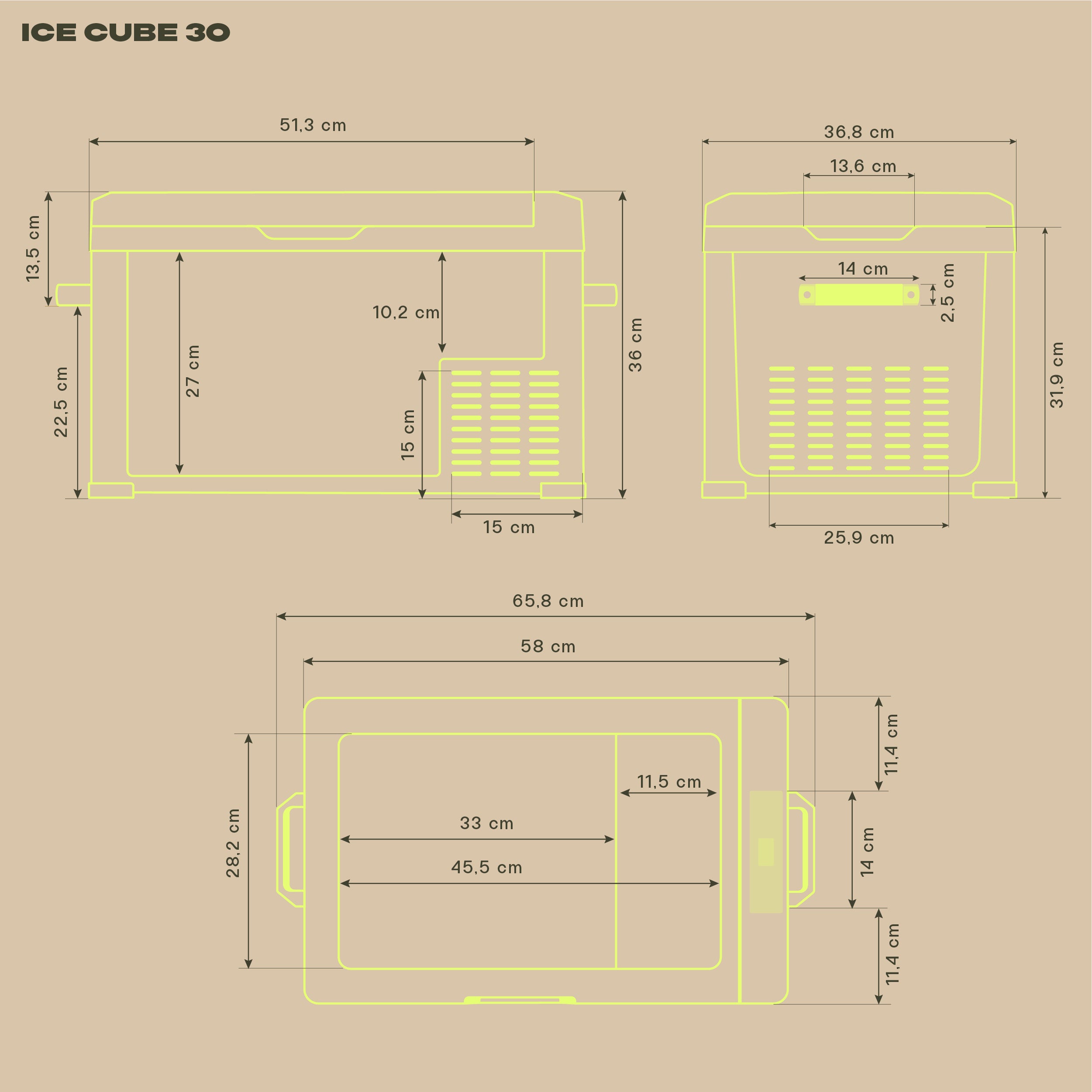IceCube 30 Kompressor-Kühlbox, 12/24/230 V, 30L