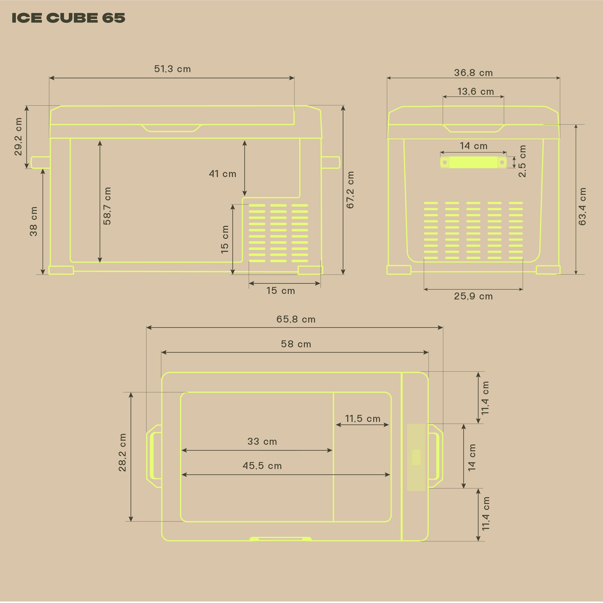 IceCube 65 Kompressor-Kühlbox, 12/24/230 V, 65L