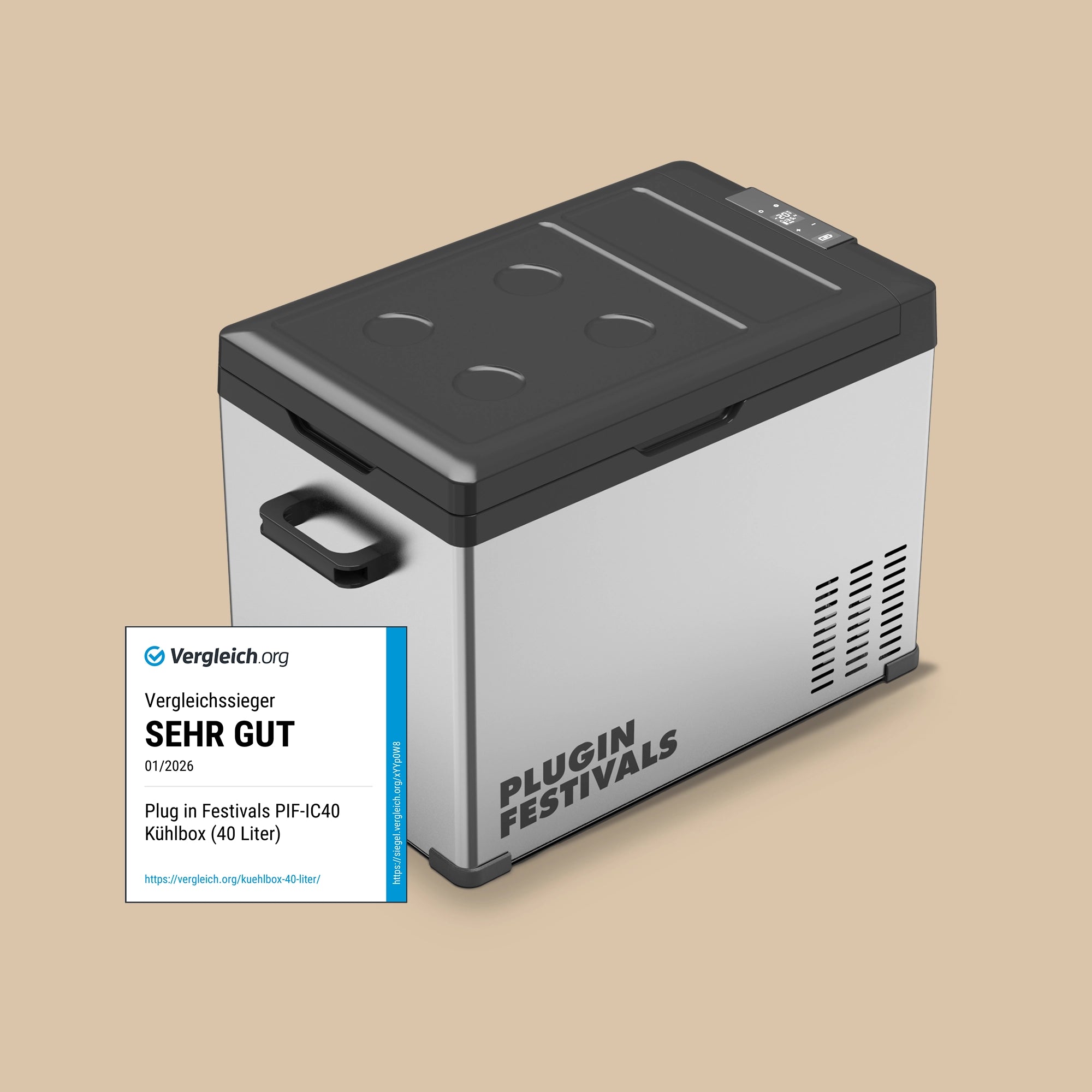 IceCube 40 Kompressor-Kühlbox, 12/24/230 V, 40L