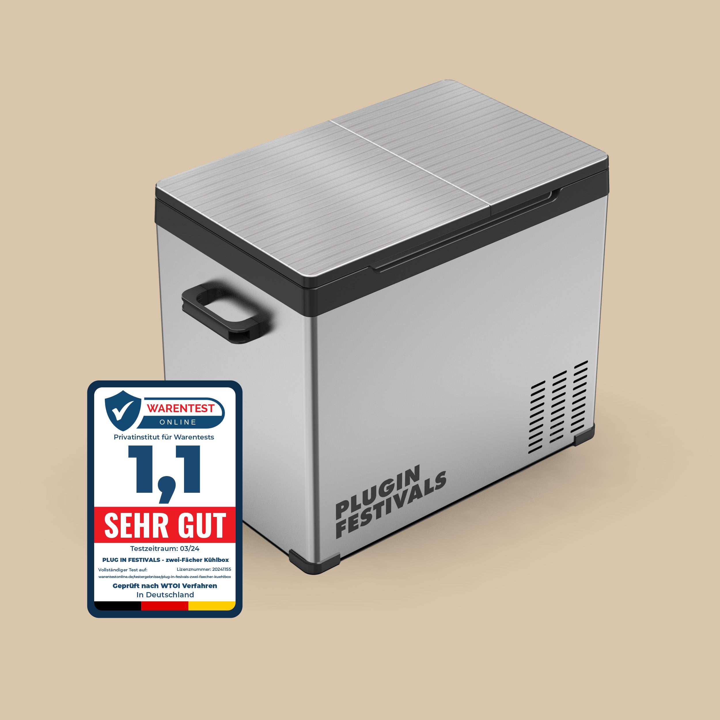 IceCube DUAL 40 Kompressor-Kühlbox, 12/24/230 V, 40L