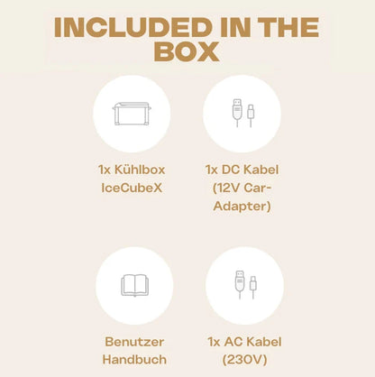 IceCubeX 25 - Kompressor-Kühlbox, 12/24/230V, 25L