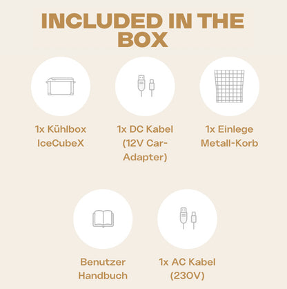 IceCubeX 40 - Kompressor-Kühlbox, 12/24/230V, 40L